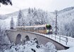 Zug, Schnee, Winter, Wald, Brücke | © Mariazellerbahn im Winter (c) NB Heussler