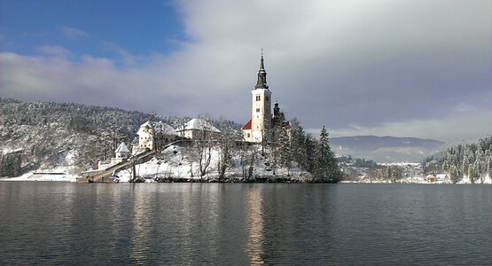 Schloss, See, Winter, Schnee | © (c) Pixabay, See in Bled